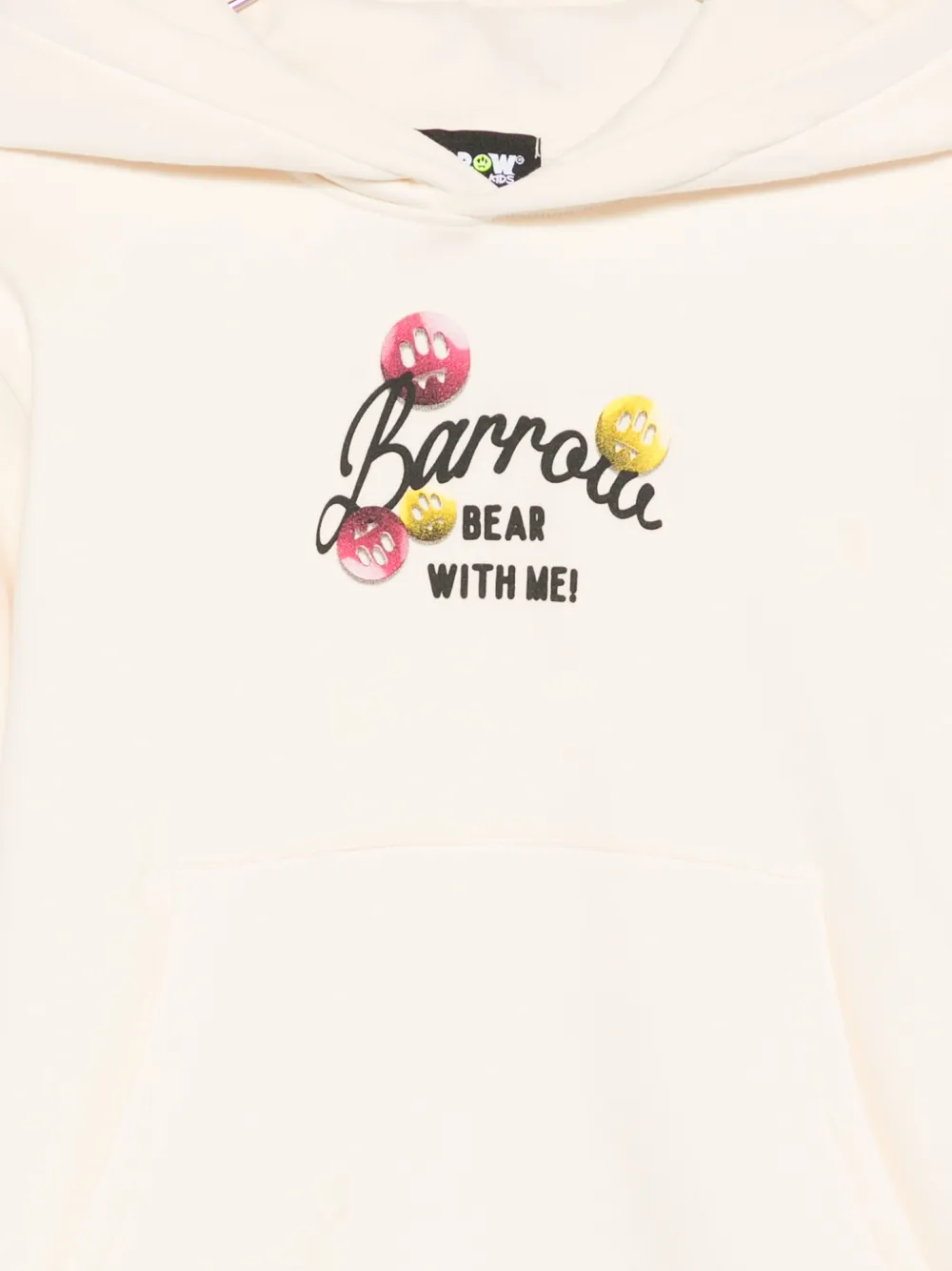 Barrow kids Hoodie met print Beige