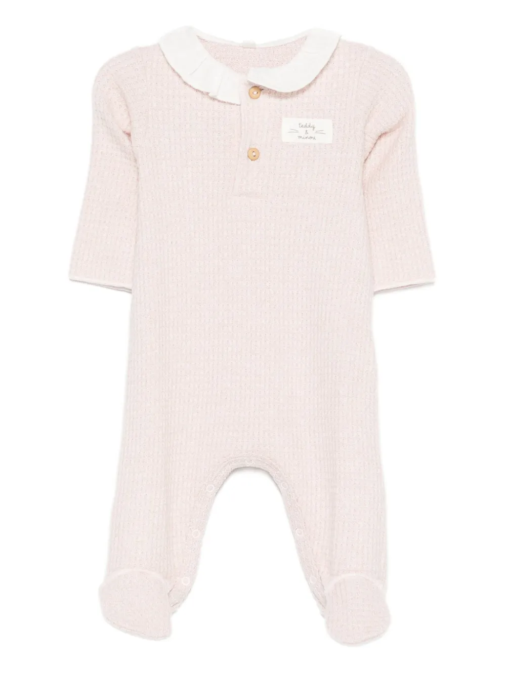 TEDDY & MINOU logo-patch pyjama | Pink | Image 1