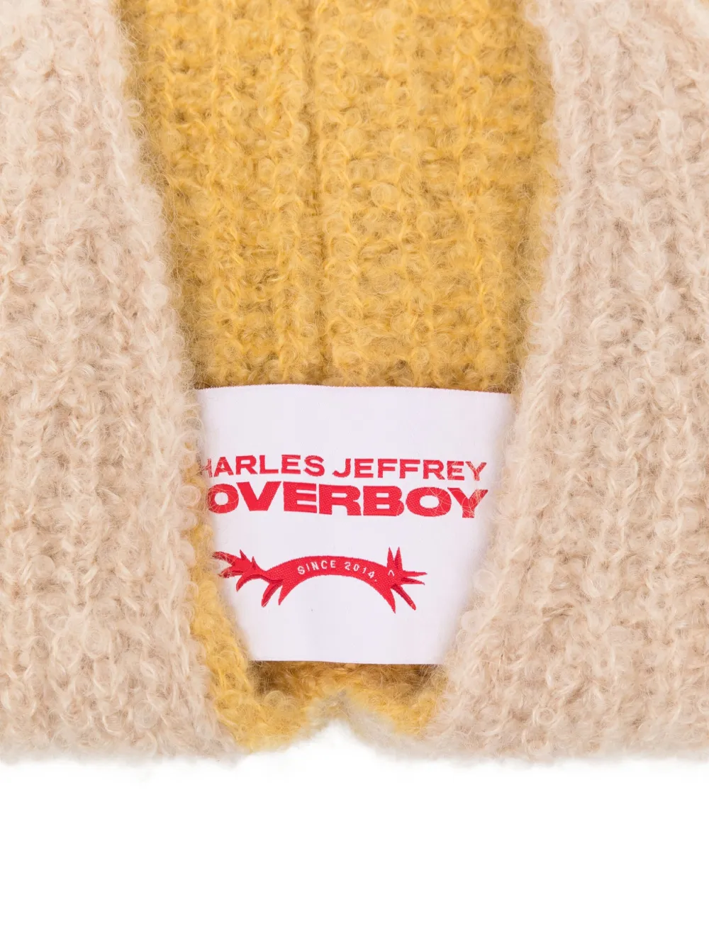 Charles Jeffrey Loverboy Chunky Banana Beanie In Yellow
