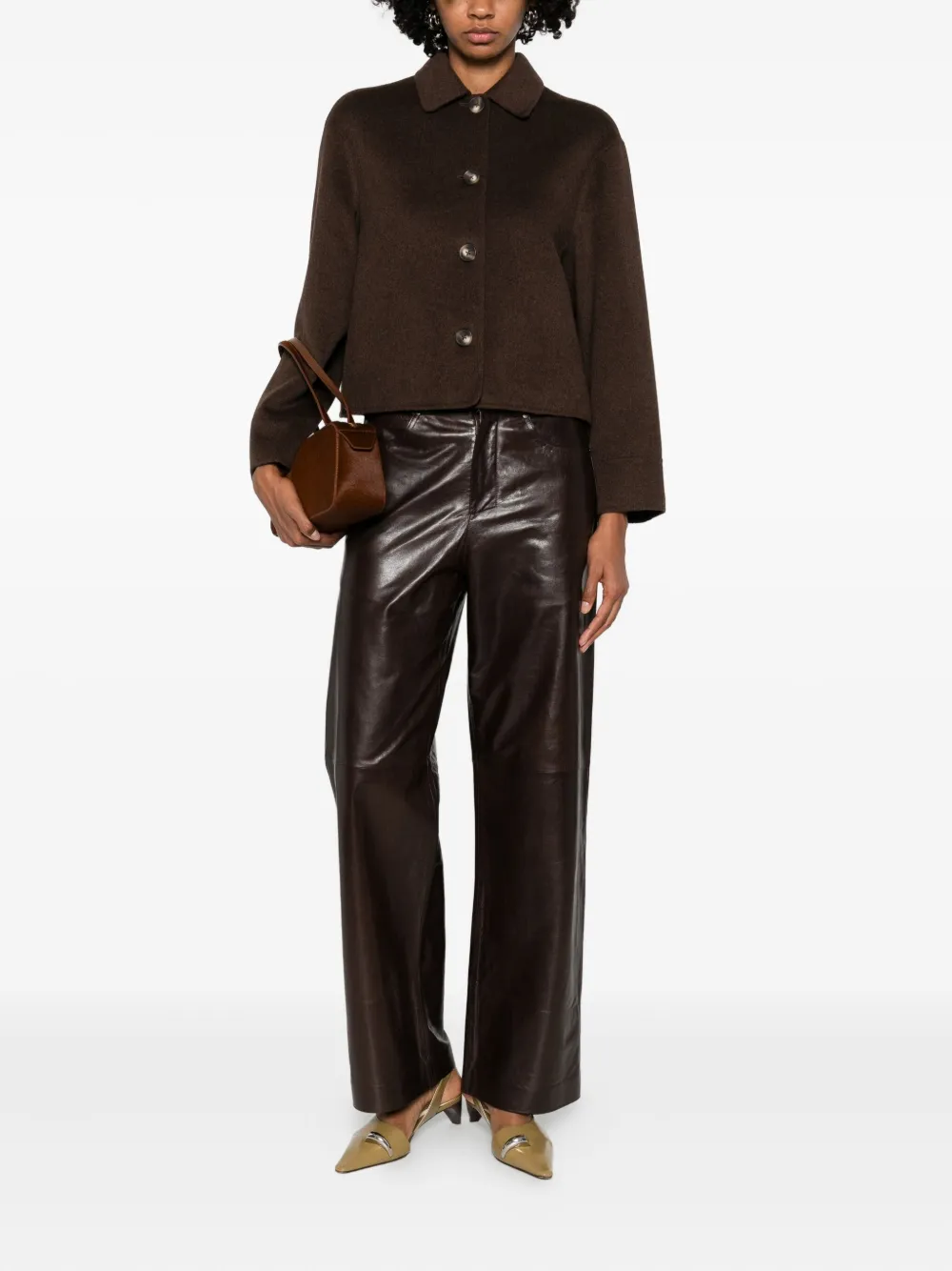 Studio Ar Nicolina Jacket In Brown