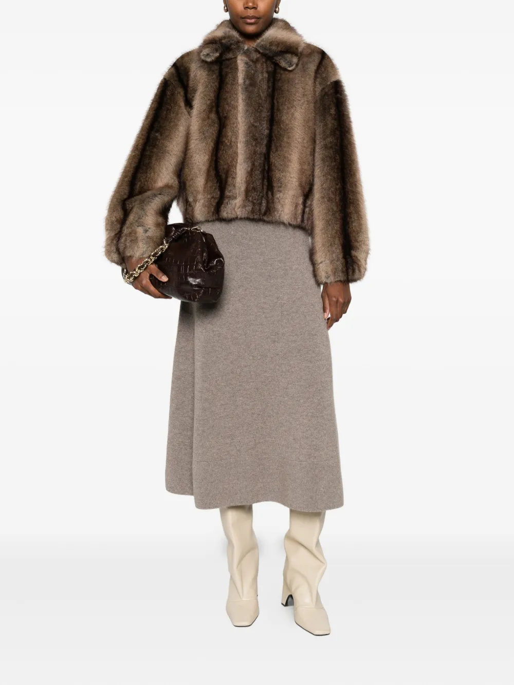 Studio Ar Lucy Coat In Brown