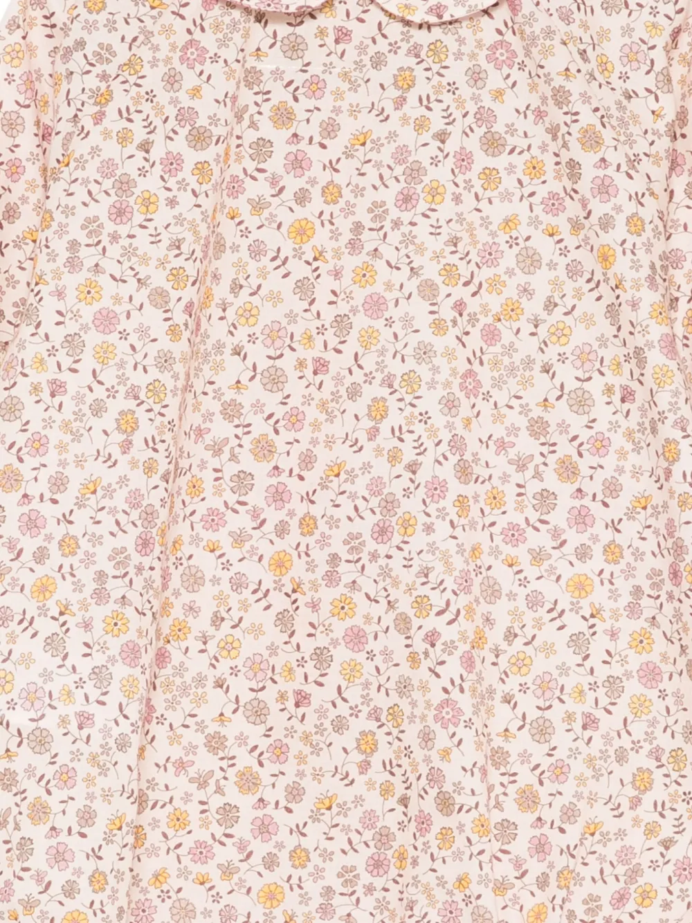 Teddy & Minou Floral-print Bodysuit In Pink