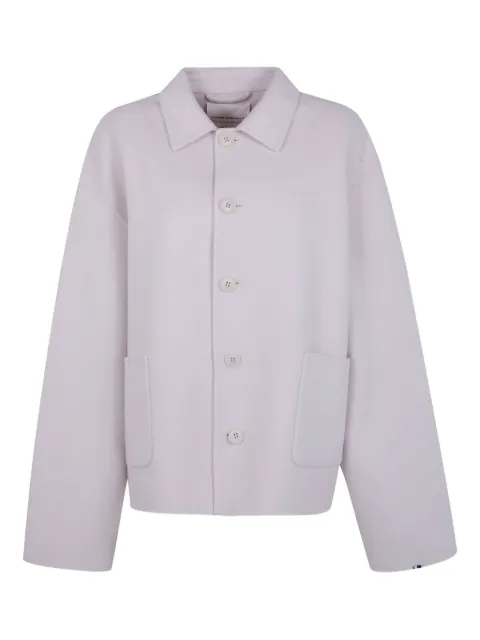 extreme cashmere single-breasted felted jacket