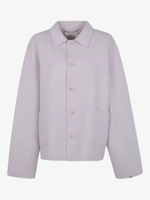 extreme cashmere single-breasted felted jacket