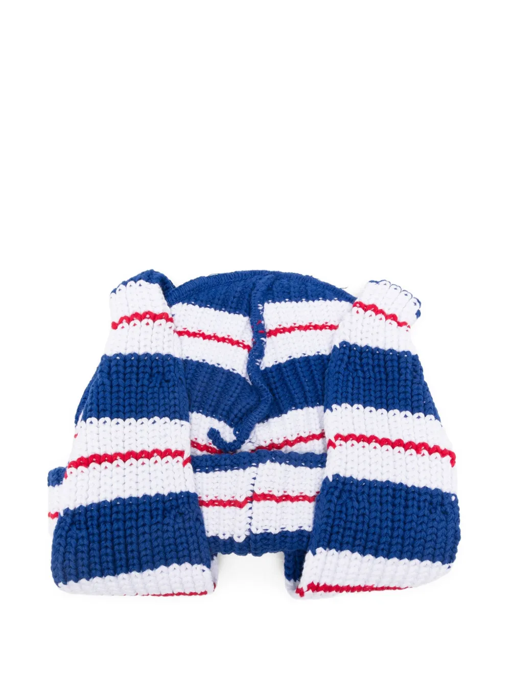 Charles Jeffrey Loverboy Gestreepte muts met pop-up oor - Blauw