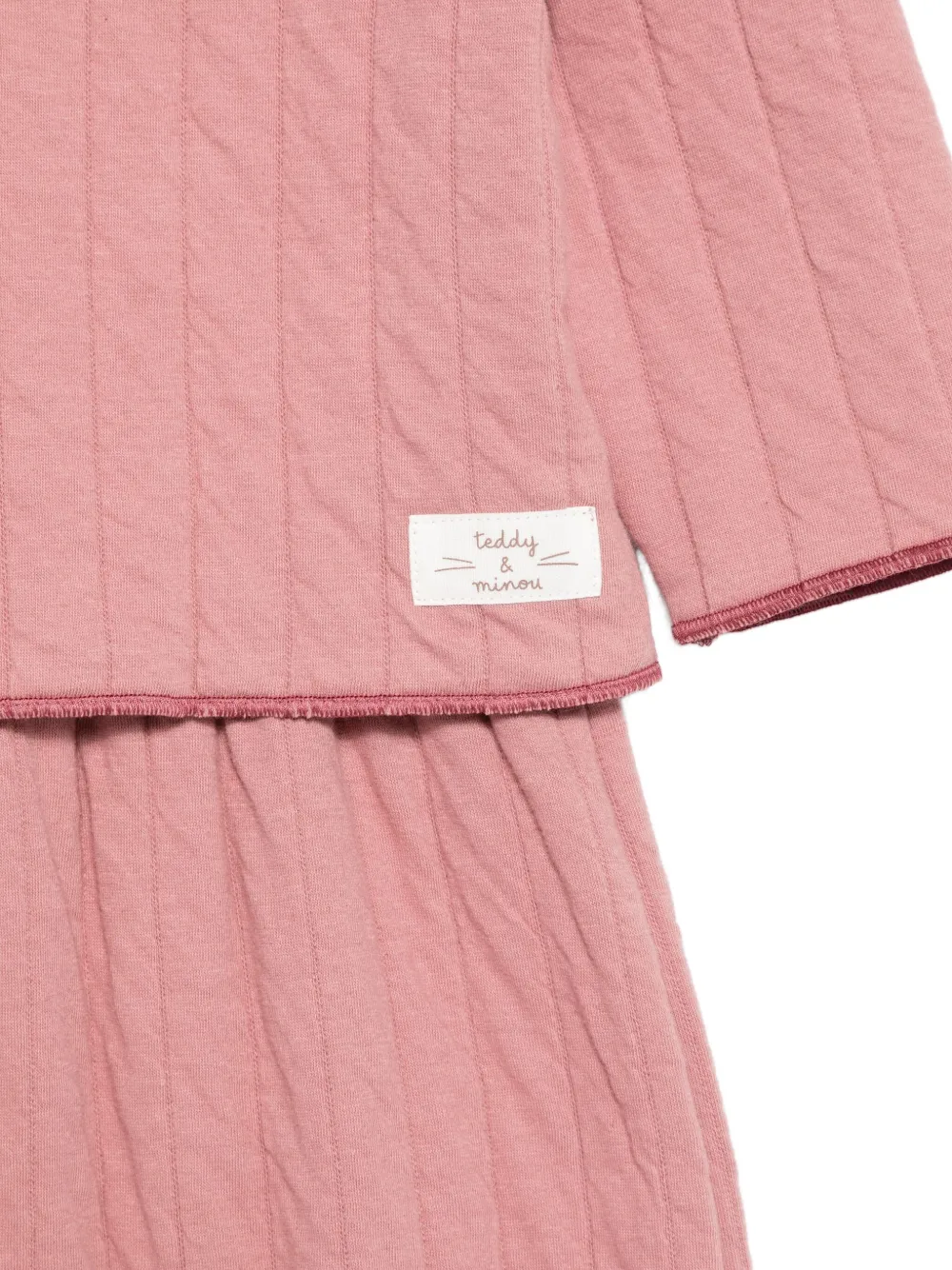 TEDDY & MINOU Twee gewatteerde broeken Roze