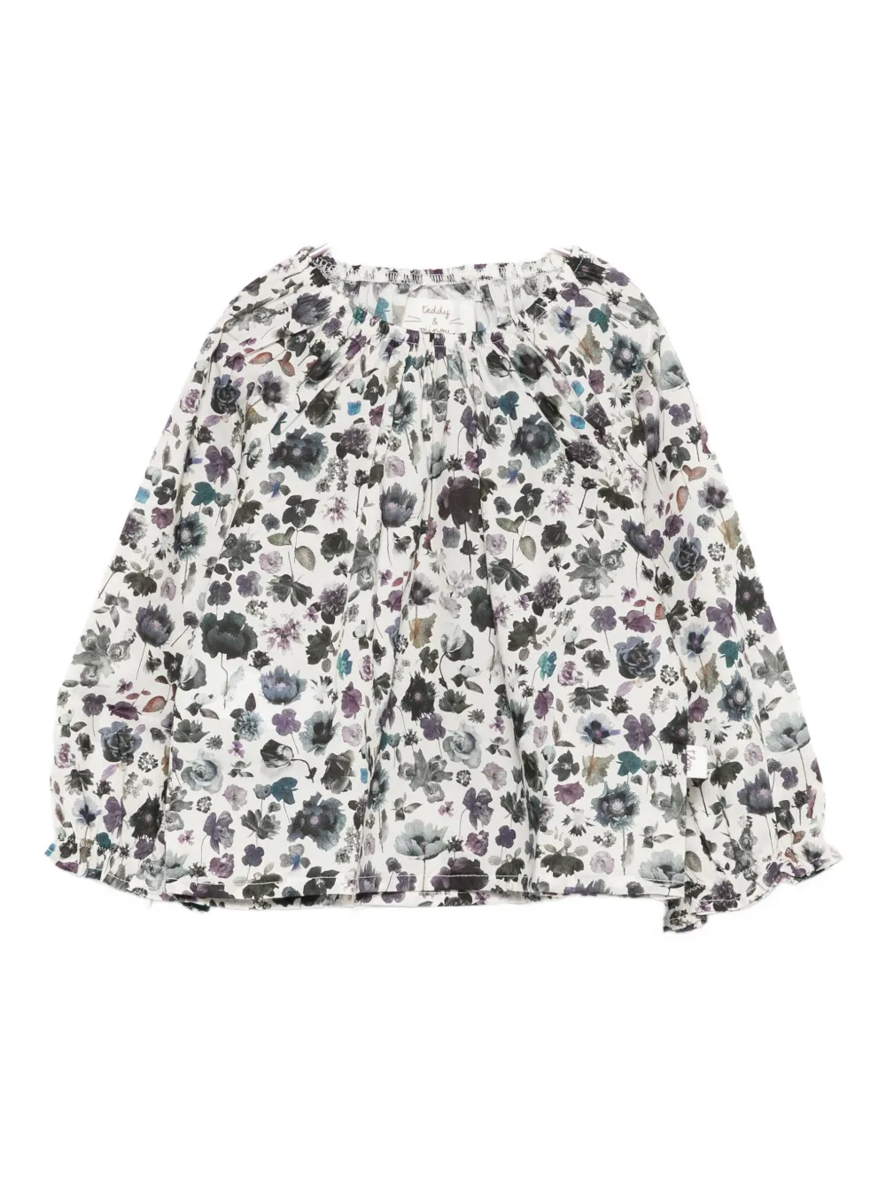 Teddy & Minou Ruffled Floral-print Shirt In Multi
