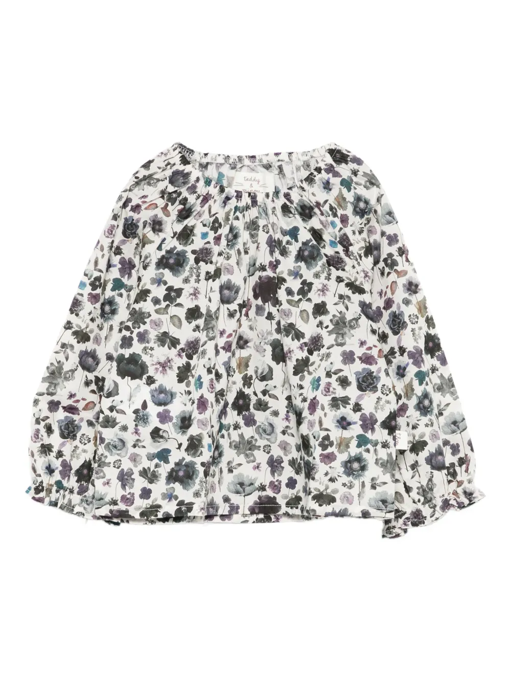 TEDDY & MINOU ruffled floral-print shirt | White | Image 1