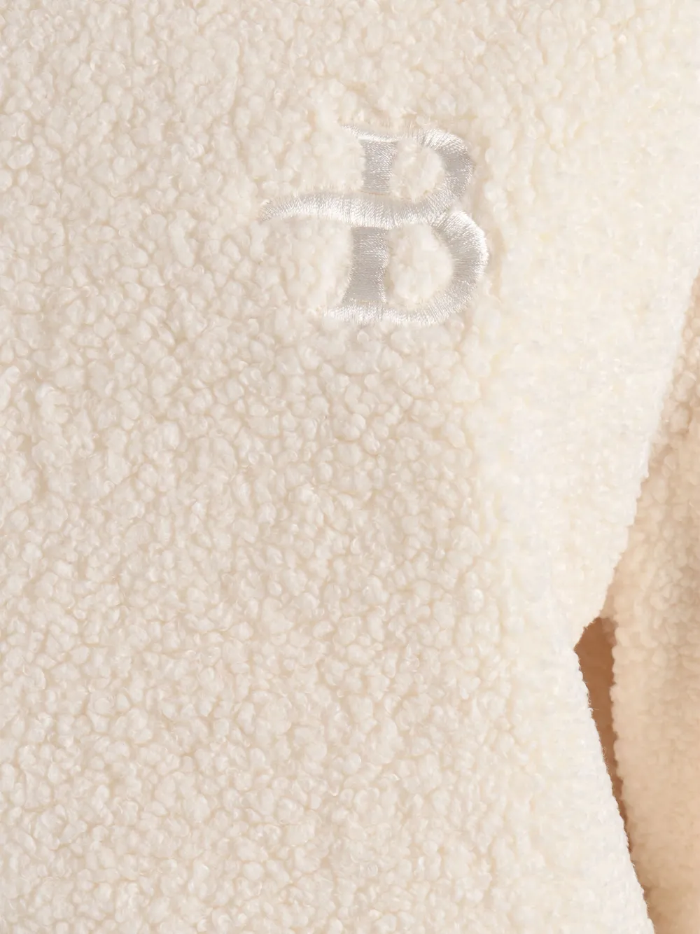 Ballantyne Relaxed-fit White Sweater With Ribbed Neckline In Neutral