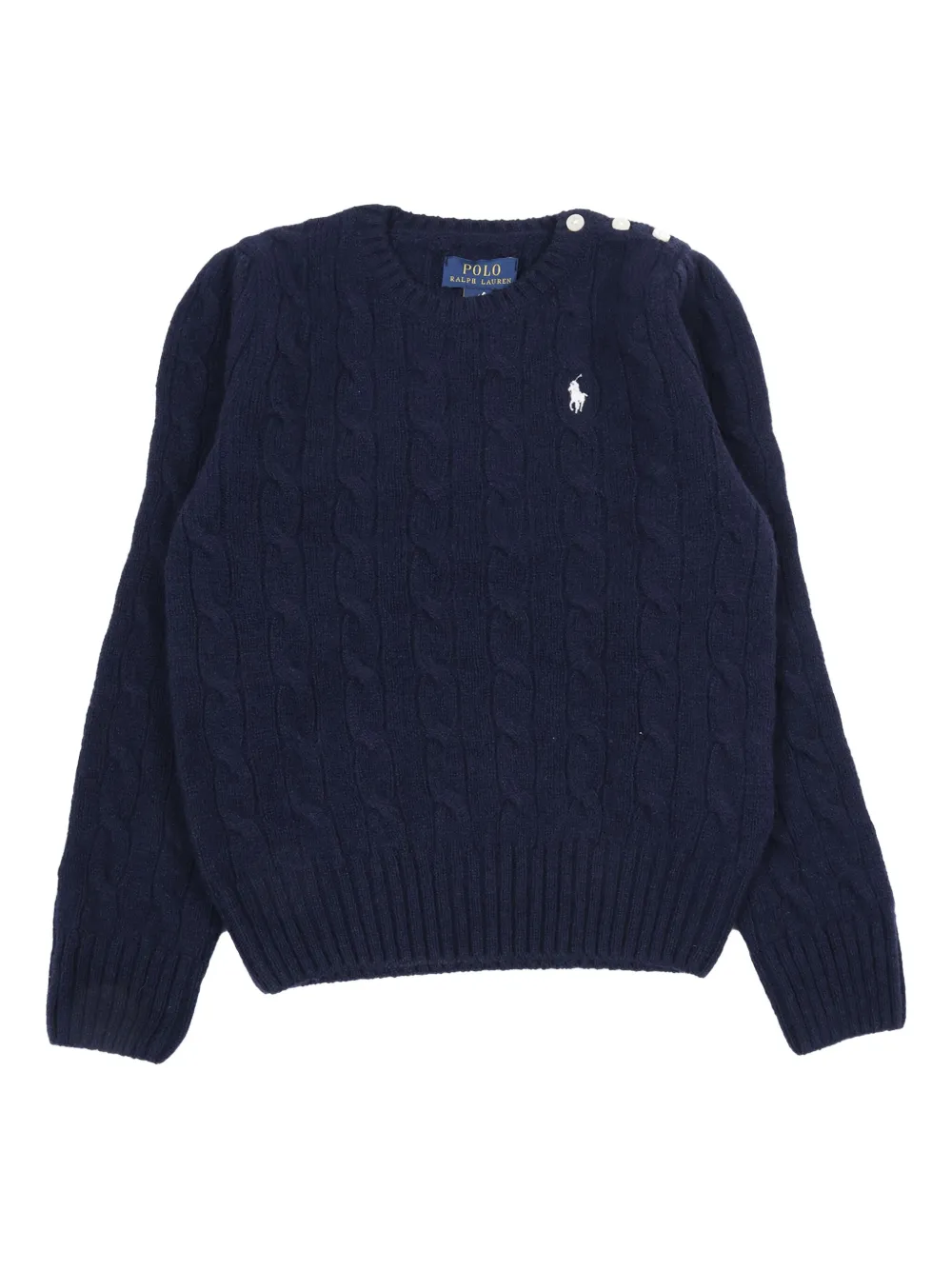 POLO RALPH LAUREN KIDS cable-knit sweater | Blue | Image 1