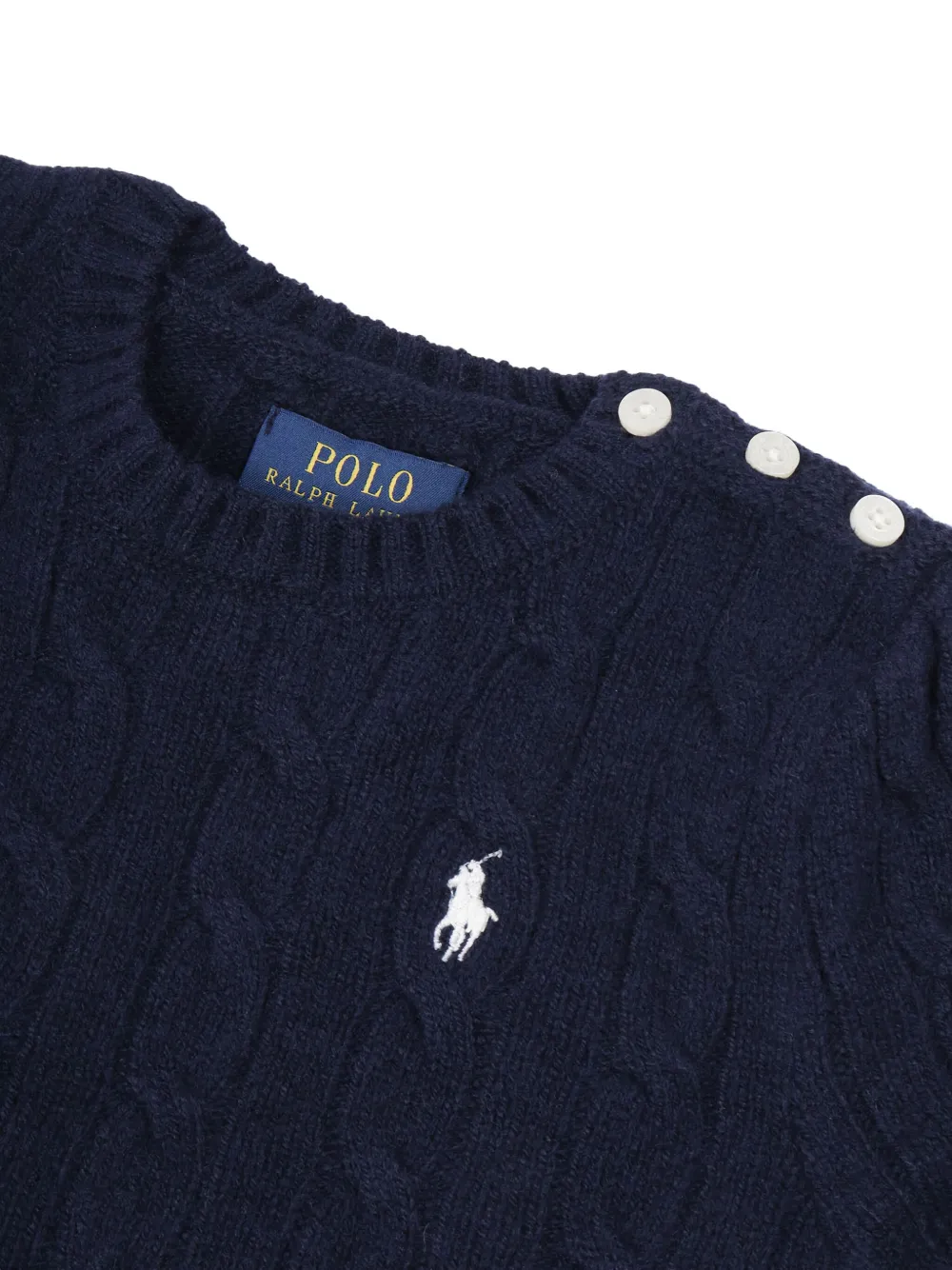 POLO RALPH LAUREN KIDS Kabelgebreide trui Blauw