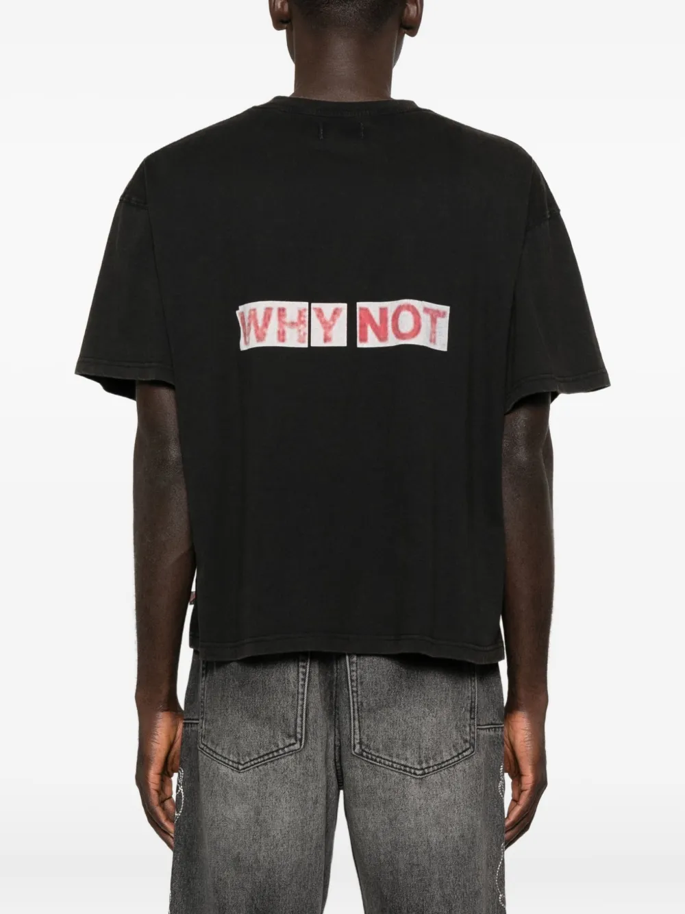 Honor The Gift What They Say Cotton Graphic T-shirt In Black