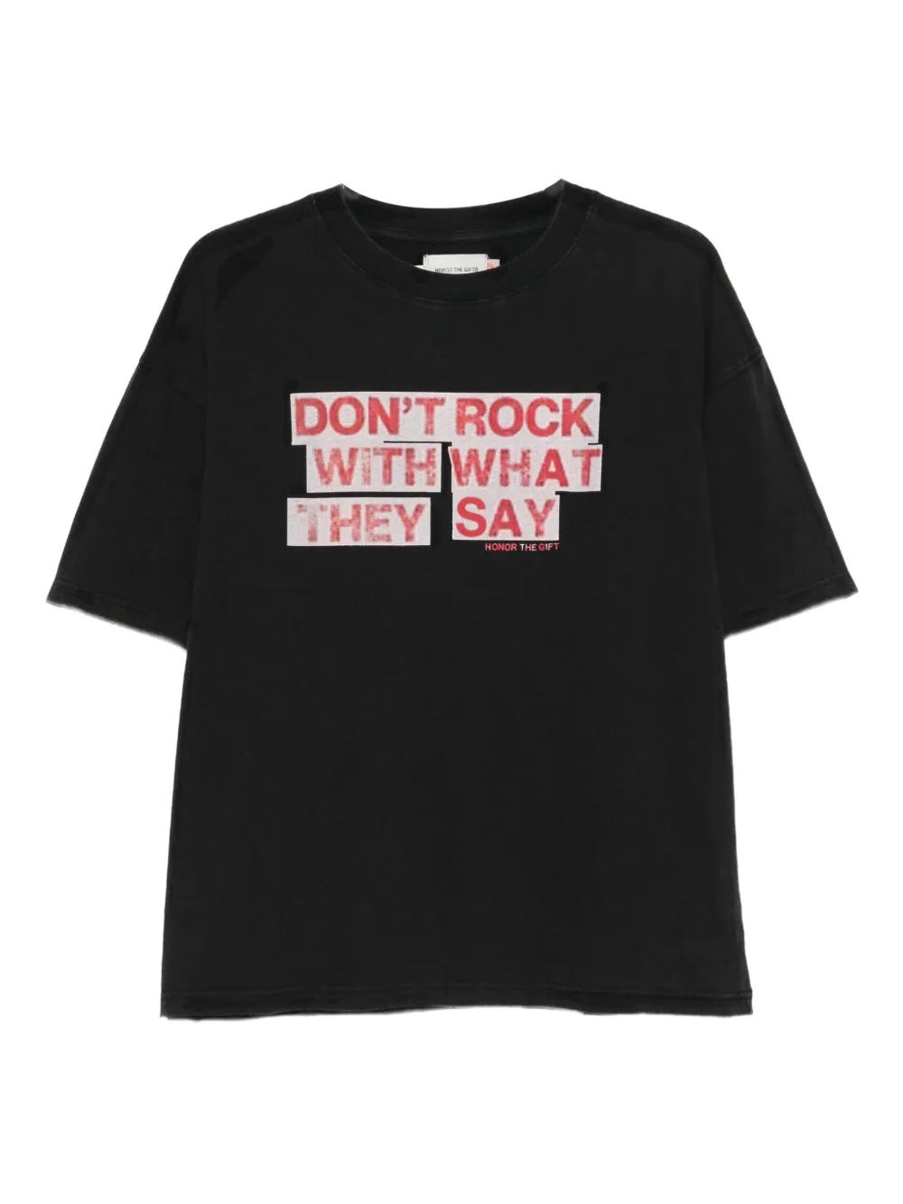 Honor The Gift graphic-print crew-neck t-shirt | Black | Image 1