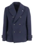 BRANDO double-breasted wool-blend jacket - Blue