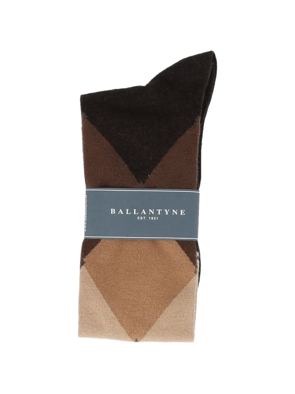 Ballantyne Sokken met argyle-patroon Bruin