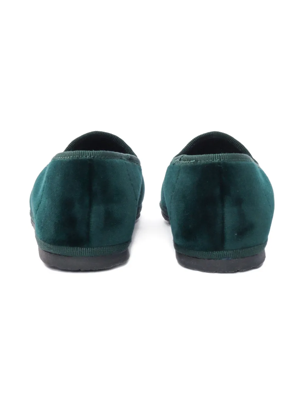 Il Gufo Velvet Loafers In Green