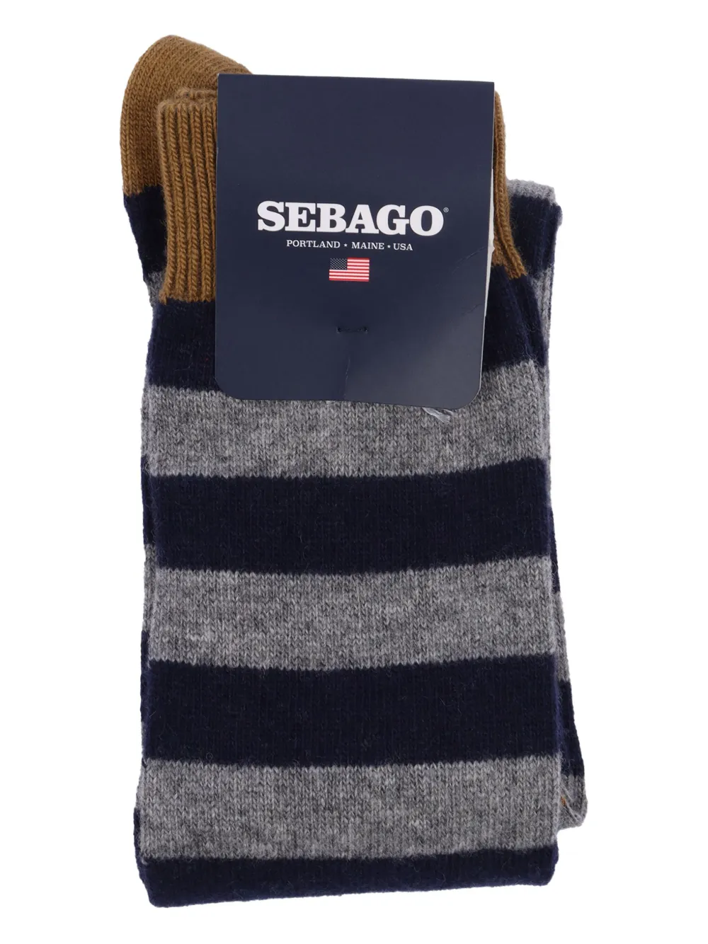 Sebago Striped Socks In Blue