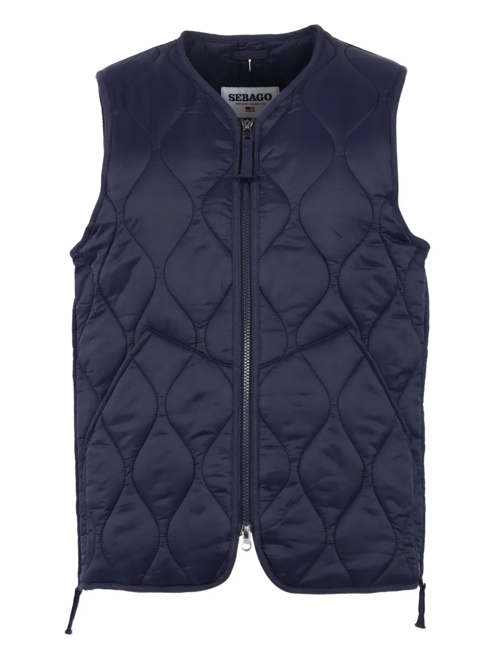 Sebago quilted zip-fastening gilet | Black | Image 1
