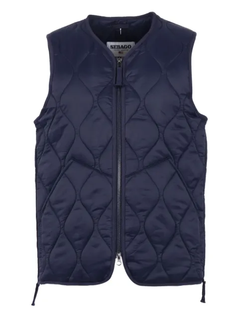 Sebago quilted zip-fastening gilet