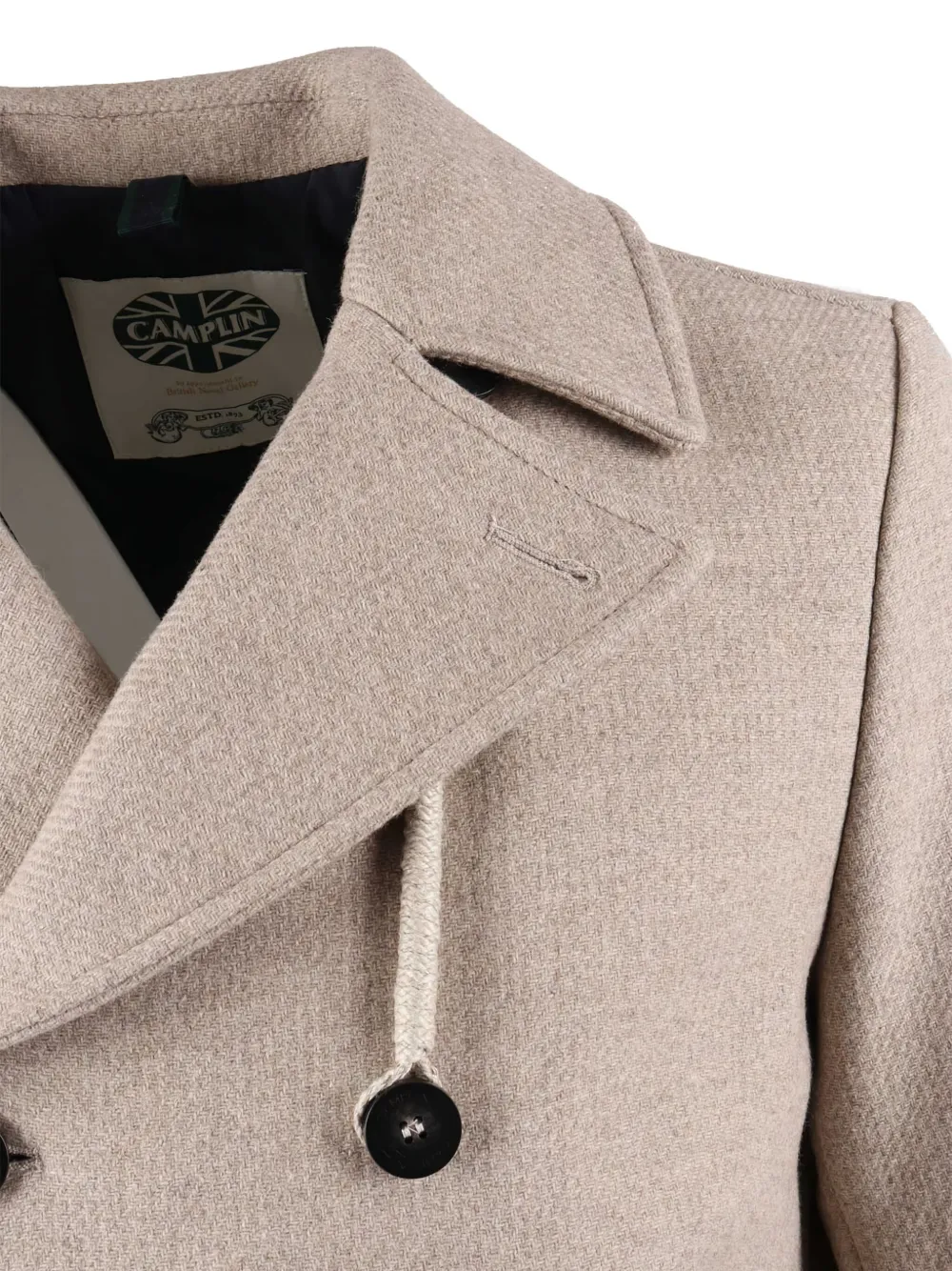 Camplin Double-breasted Peacoat In Multi