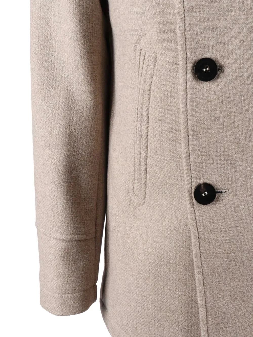 Camplin Double-breasted Peacoat In Multi