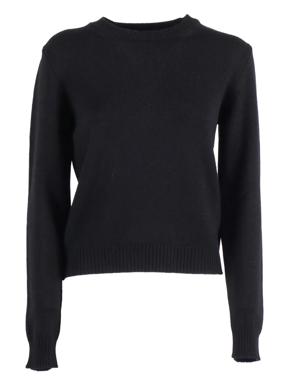 Ballantyne Crew-neck Wool Sweater In Black