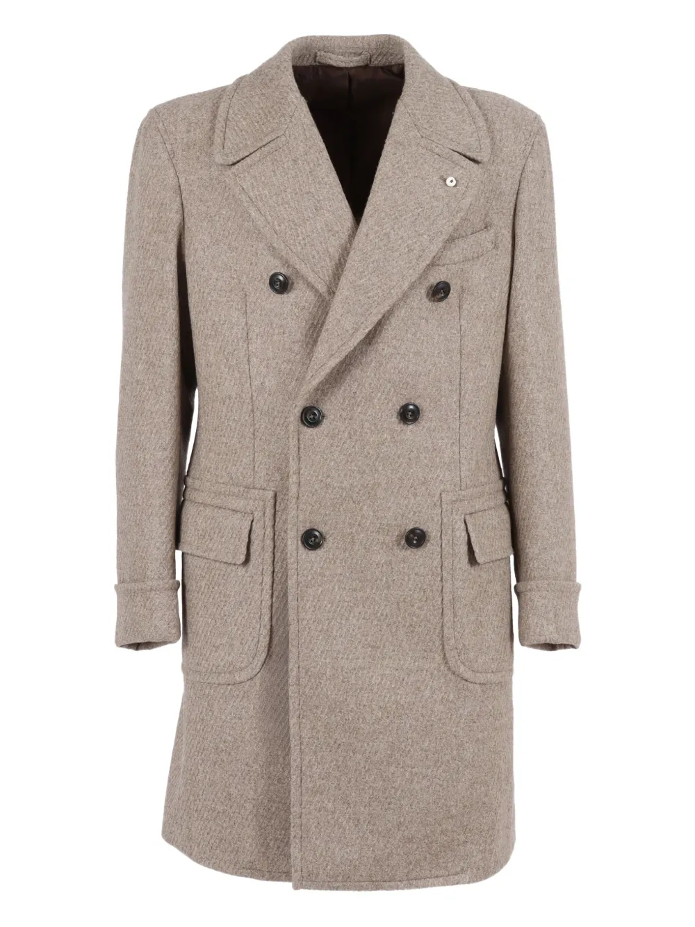 BRANDO double-breasted wool coat - Toni neutri