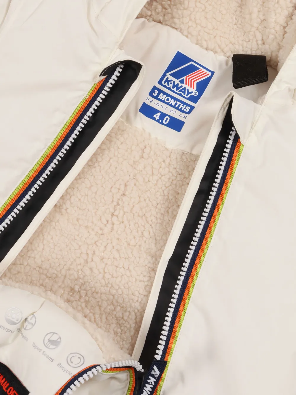 K Way Kids Skipak met capuchon Beige