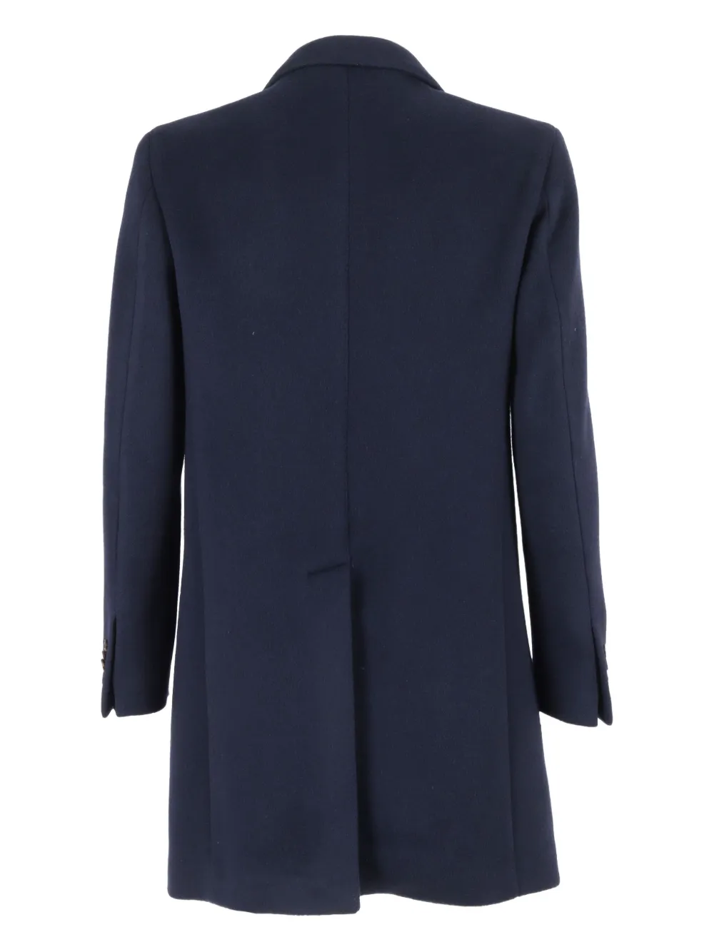 Brando Button-fastening Wool-blend Coat In Blue