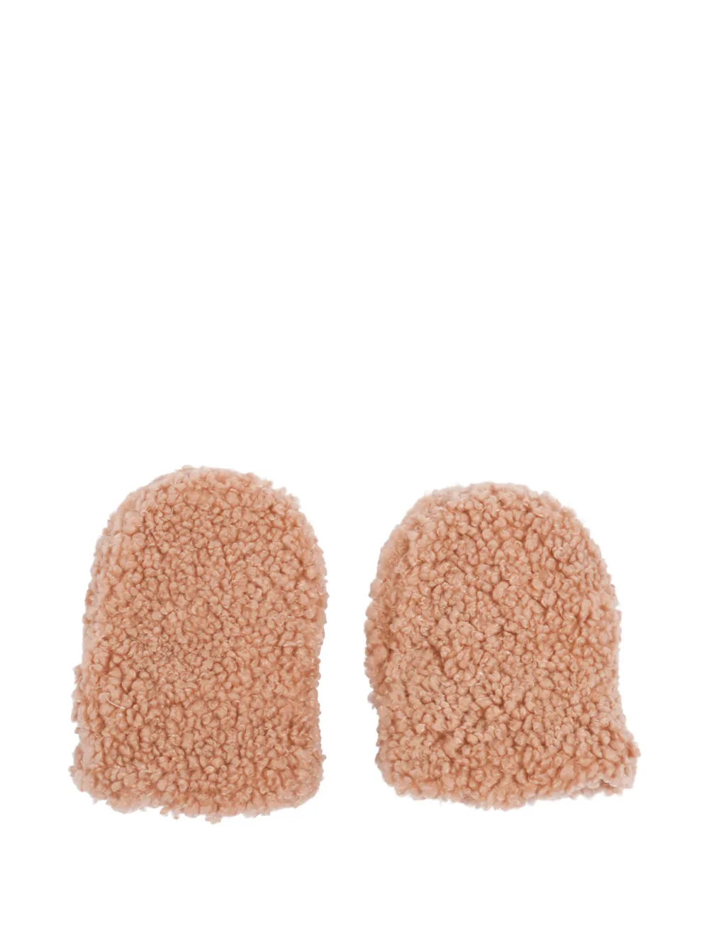 Il Gufo buttoned pile-texture gloves - Toni neutri