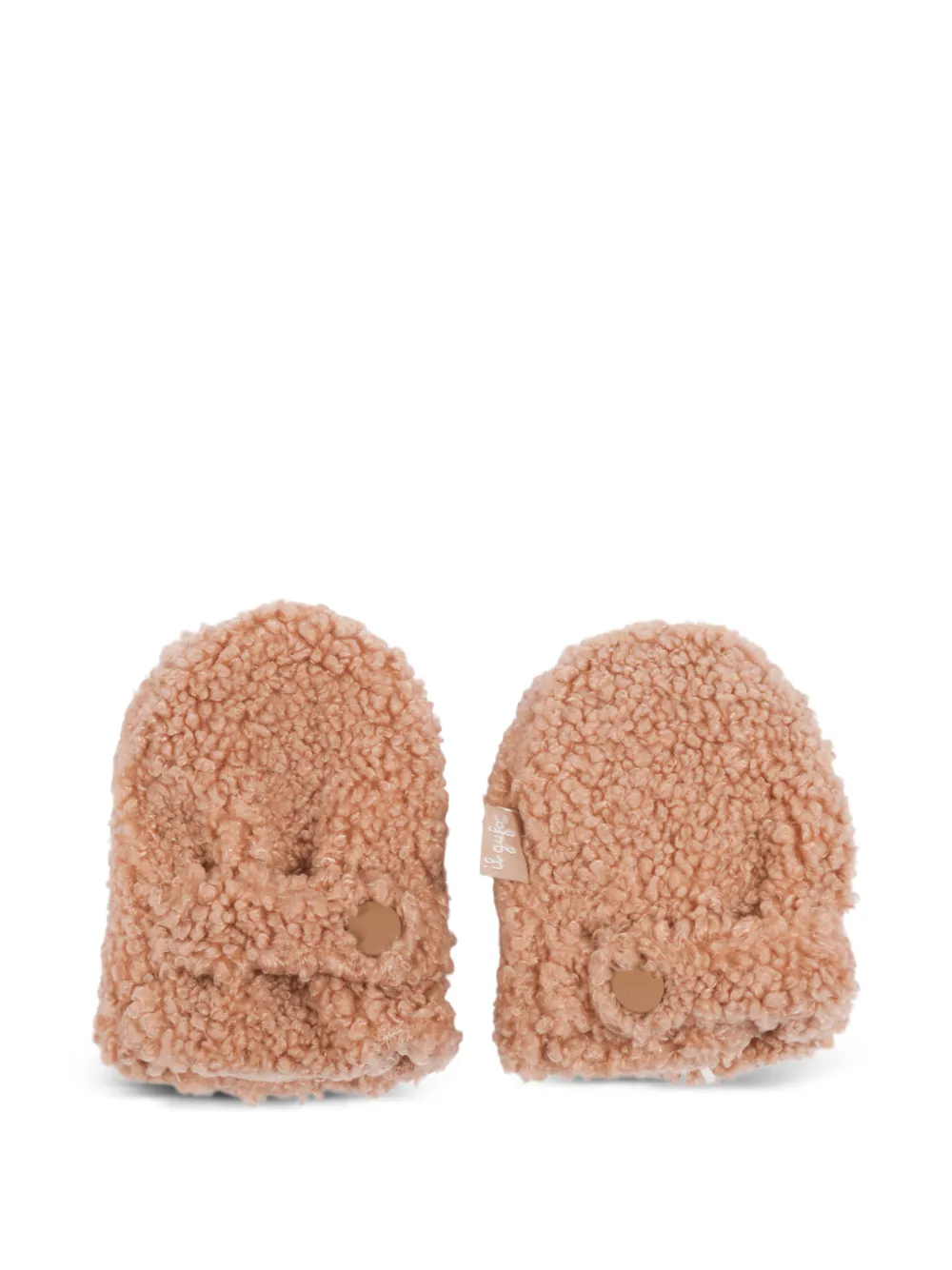 Il Gufo buttoned pile-texture gloves - Toni neutri