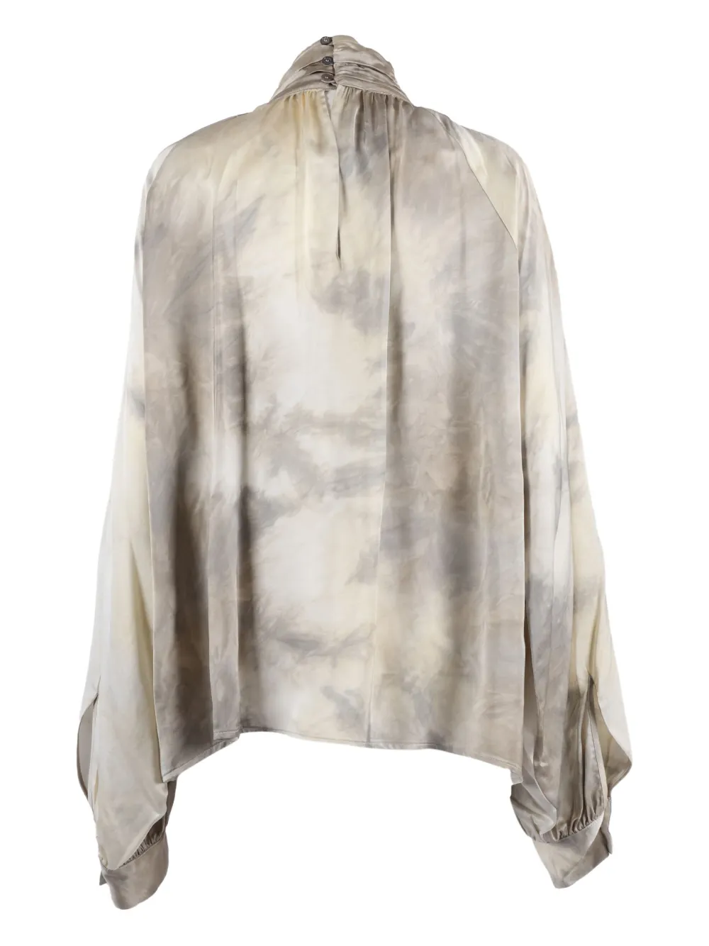 Ballantyne high-neck tie-dye blouse - Grijs
