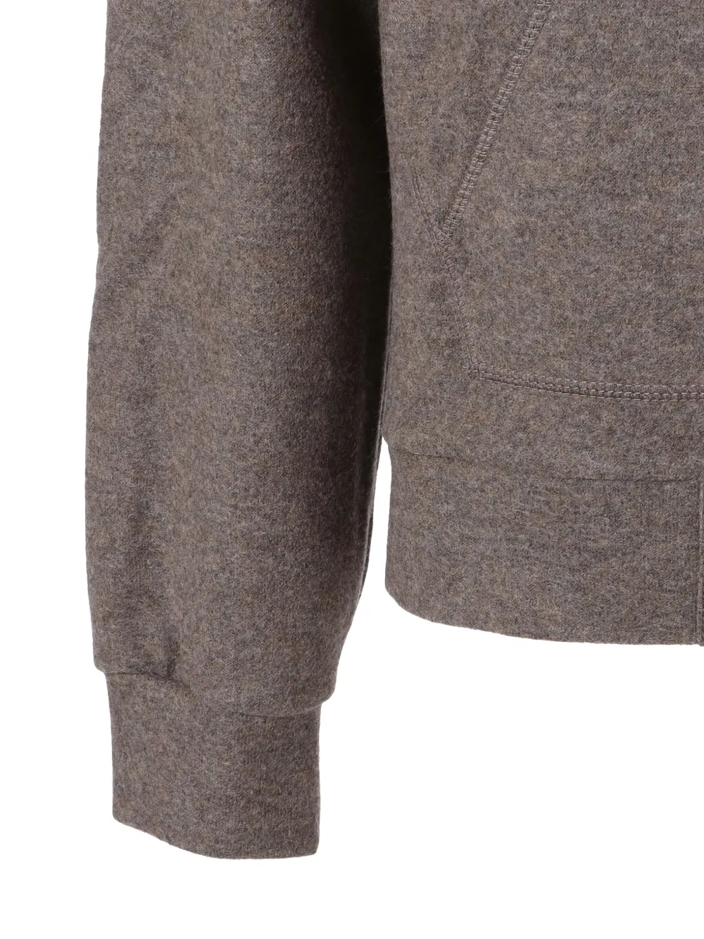 Circolo 1901 Wollen hoodie met rits Bruin