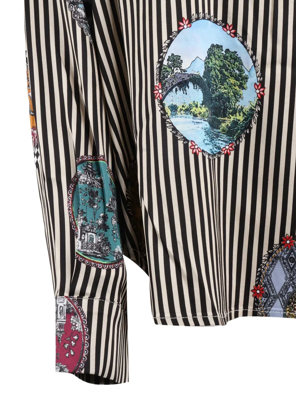 Shirtaporter Striped Blouse In Multi