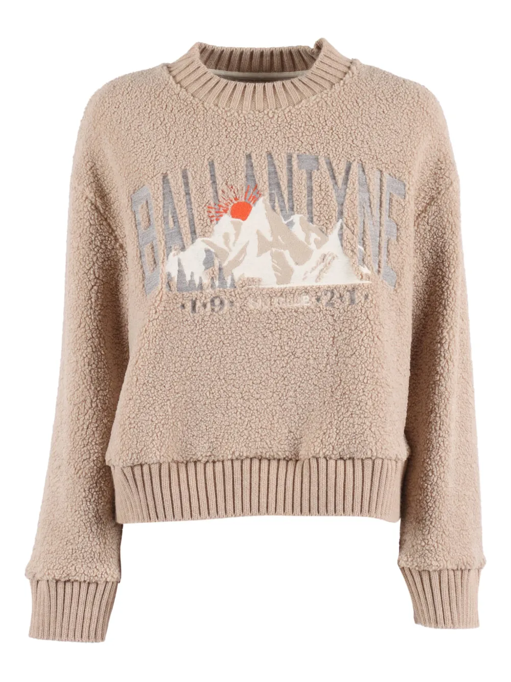 Ballantyne mountain-graphic crew-neck sweater - ブラウン Ballantyne mountain-graphic crew-neck sweater - ブラウン