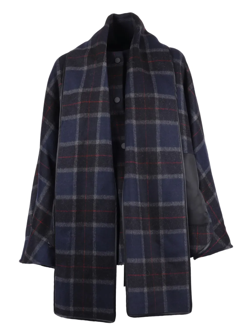 Shirtaporter tartan-plaid coat | Blue | Image 1