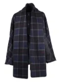 Shirtaporter tartan-plaid coat - Blue