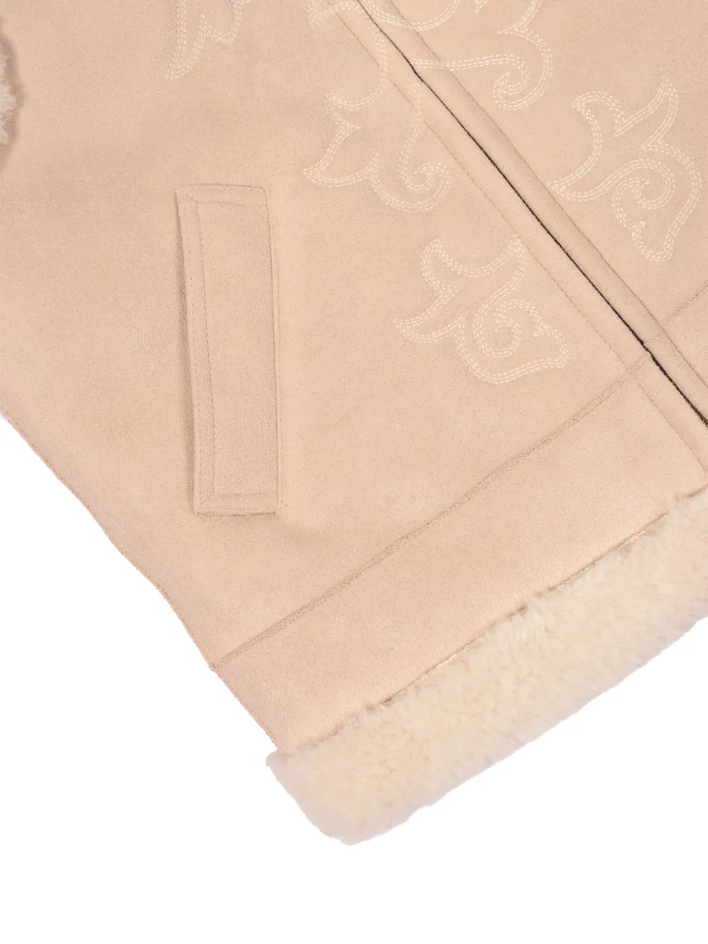 MC2 Saint Barth Kids Hesketh bodywarmer met borduurwerk Beige