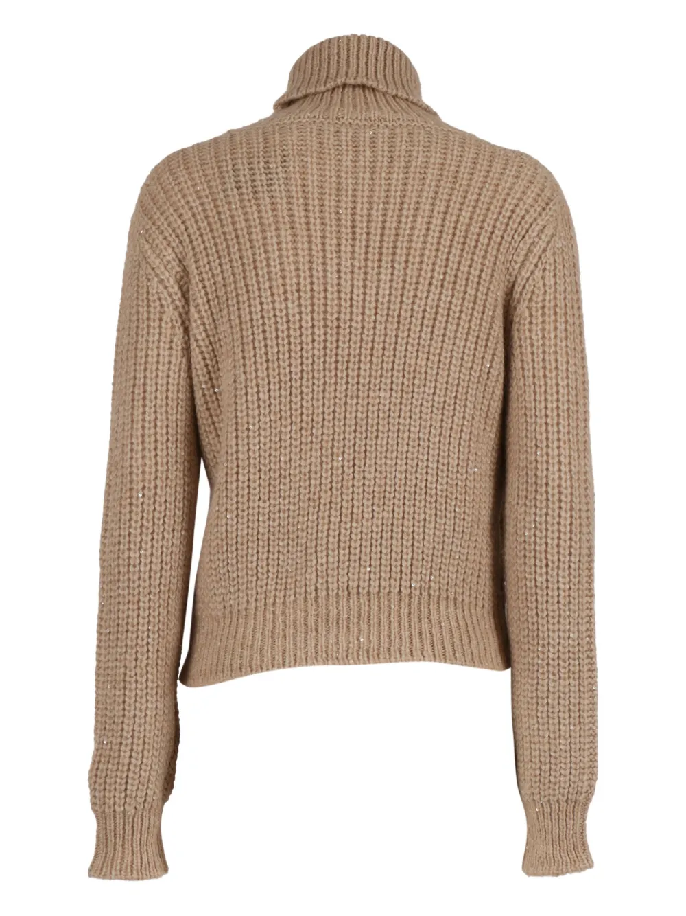 Fay Dolcevita Sweater In Brown
