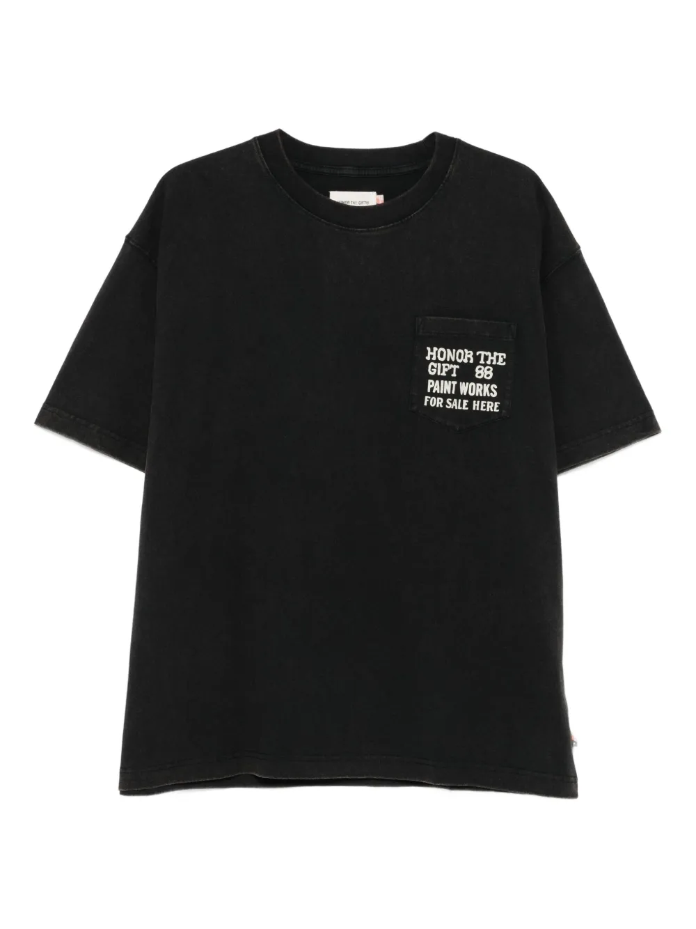 Honor The Gift chest-pocket t-shirt | Black | Image 1