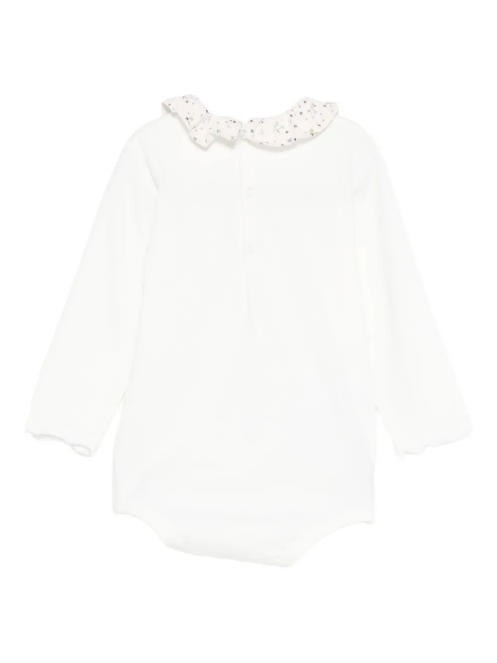 TEDDY & MINOU ruffled-collar bodysuit - Wit