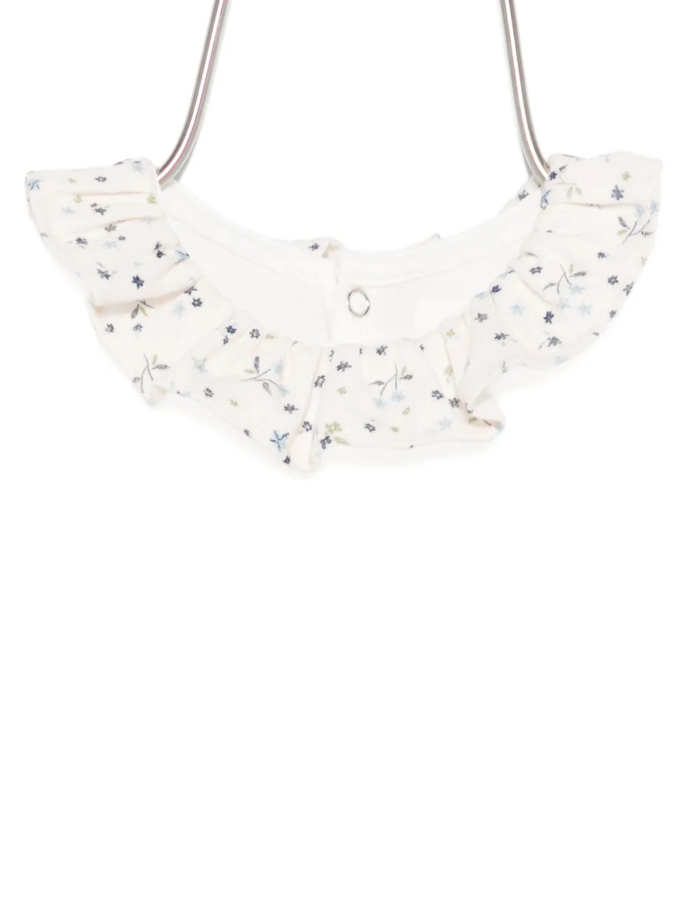 Teddy & Minou Ruffled-collar Bodysuit In White