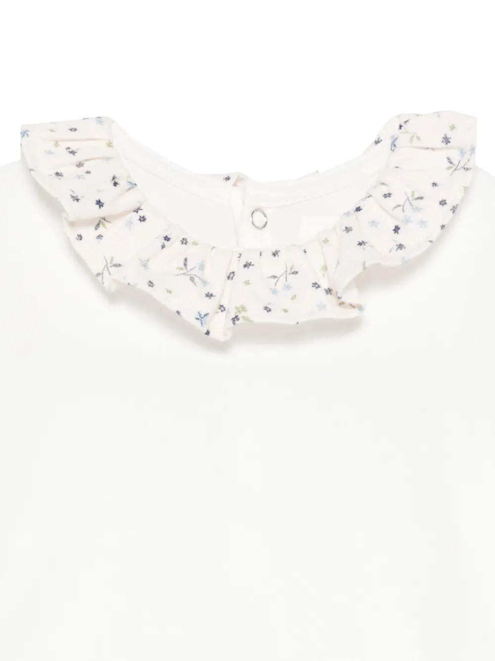 TEDDY & MINOU Romper met ruchekraag Wit