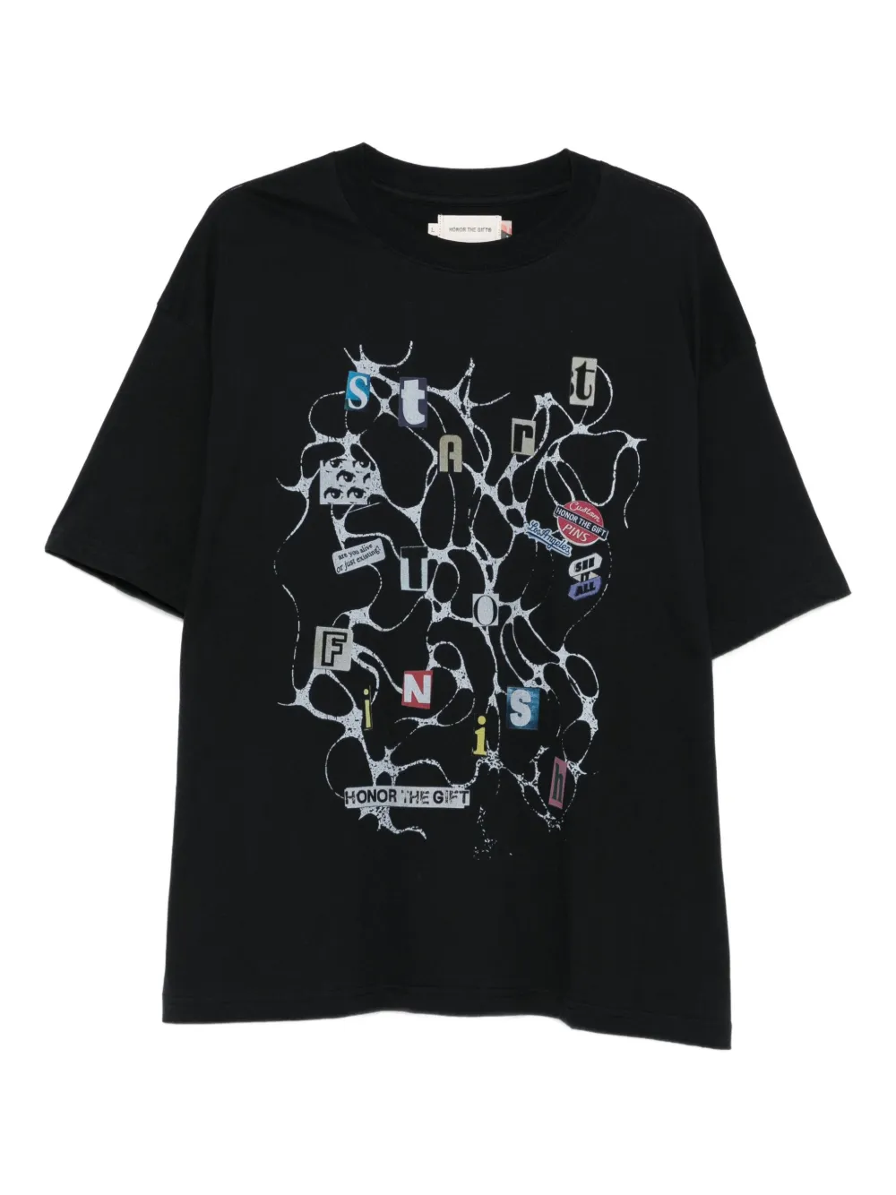 Honor The Gift graphic-print crew-neck t-shirt | Black | Image 1