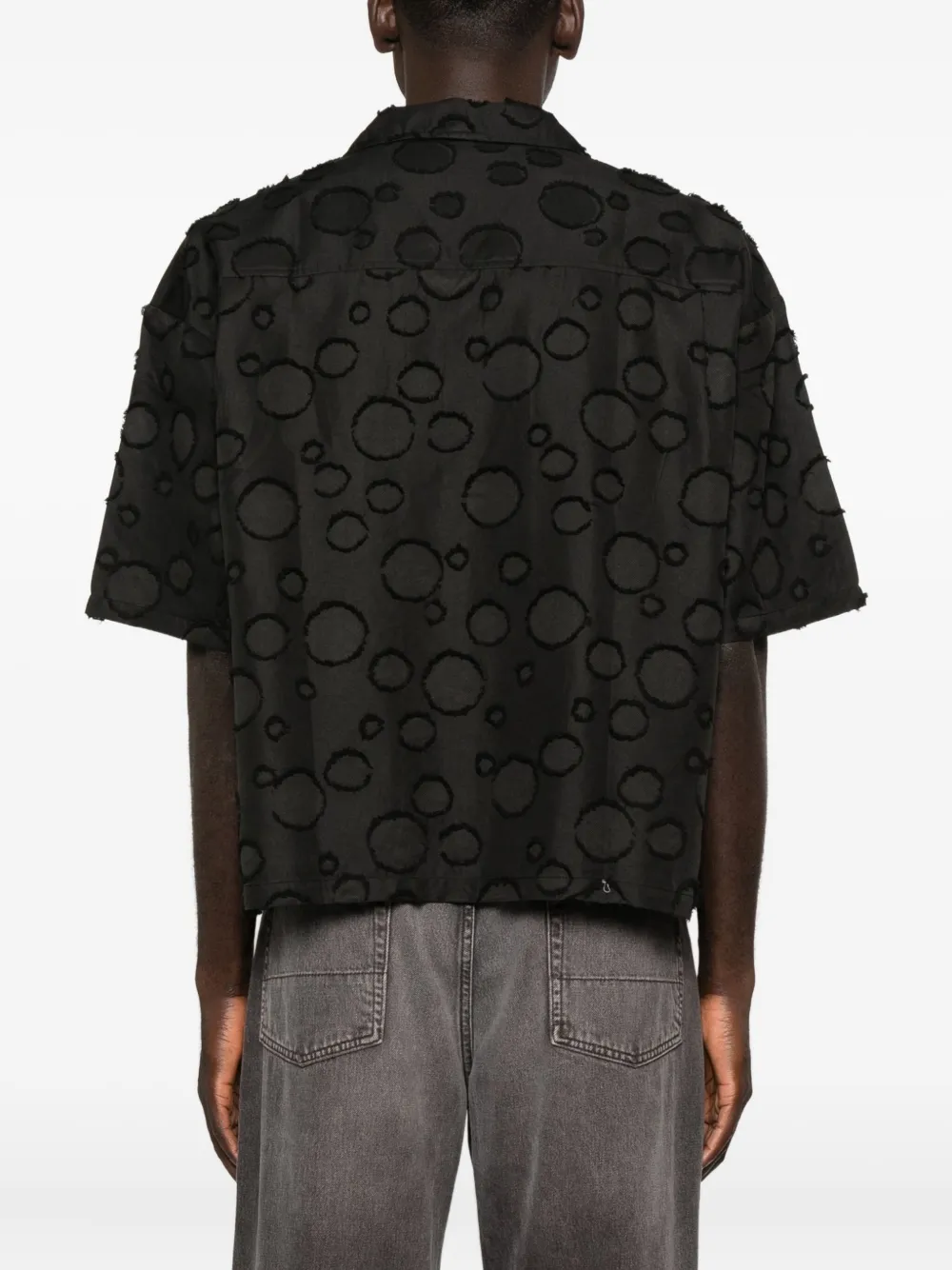 Honor The Gift Overhemd met patroon en korte mouwen Zwart