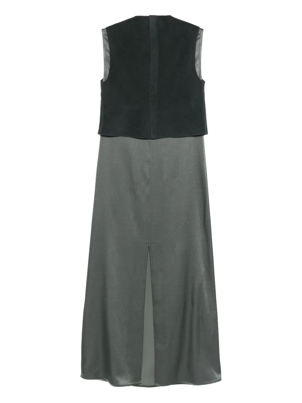 Alysi top-panel dress - Grijs