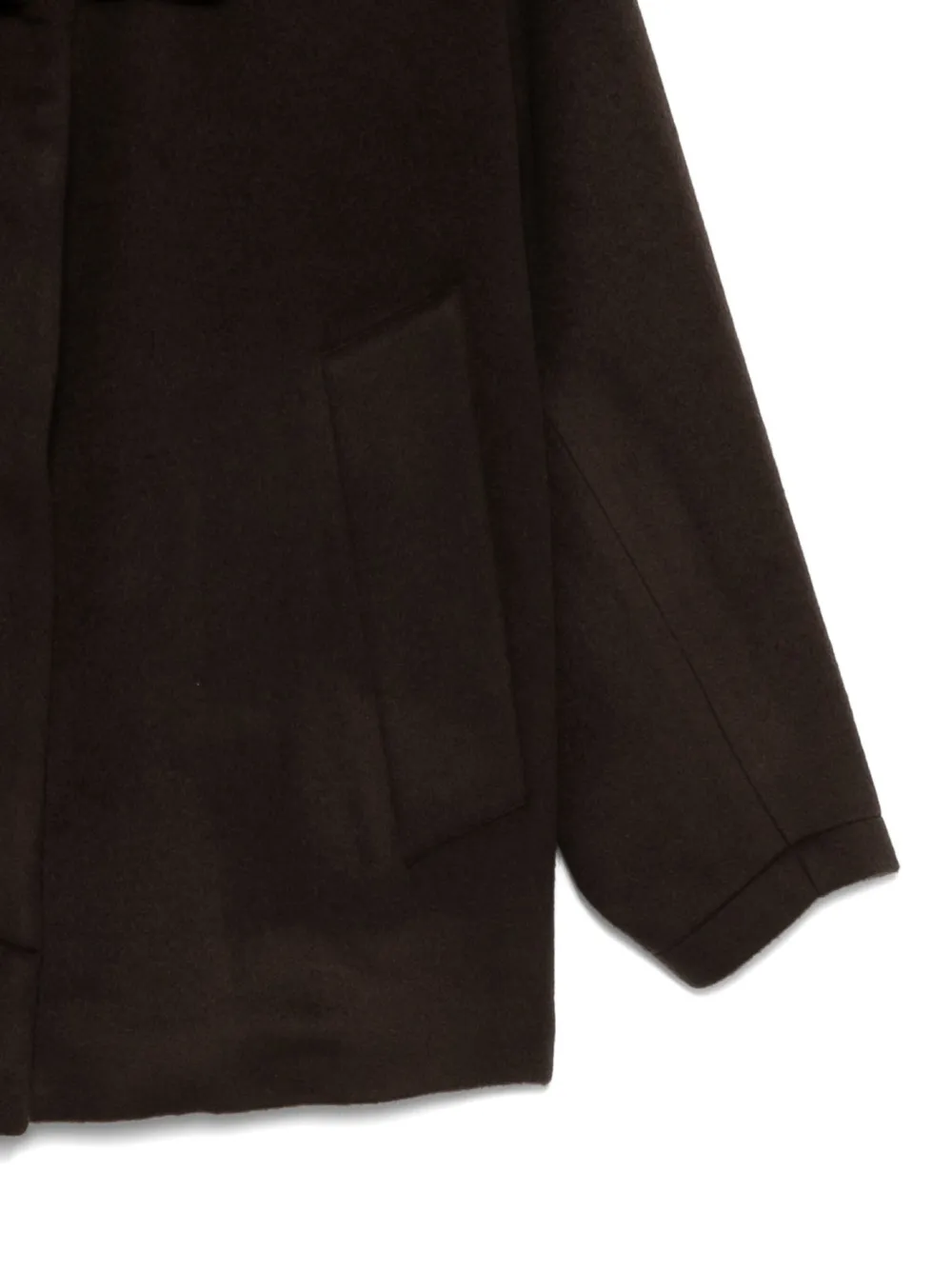 Alysi Lapel Casual Jacket In Brown