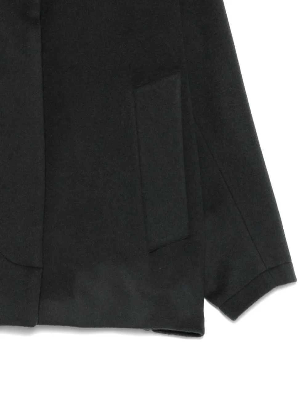 Alysi Caban Wool Coat In Gray