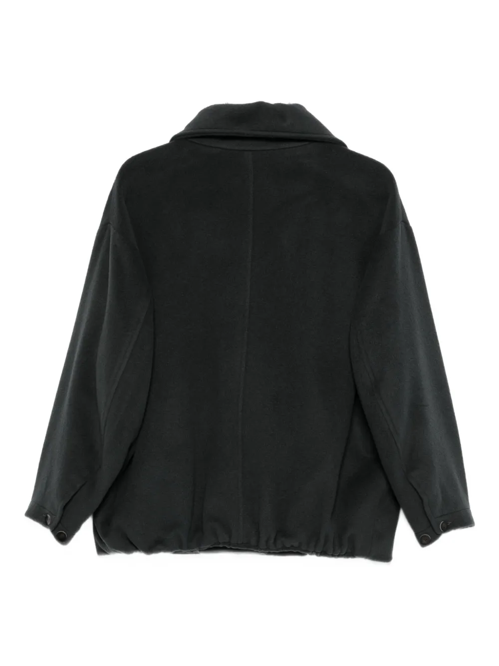 Alysi Caban Wool Coat In Gray