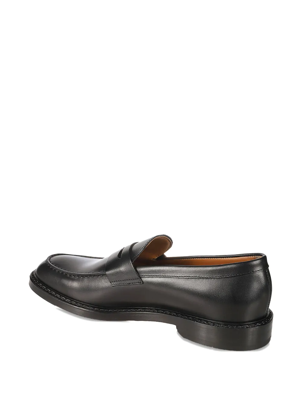 Doucal's penny-slot leather loafers Black
